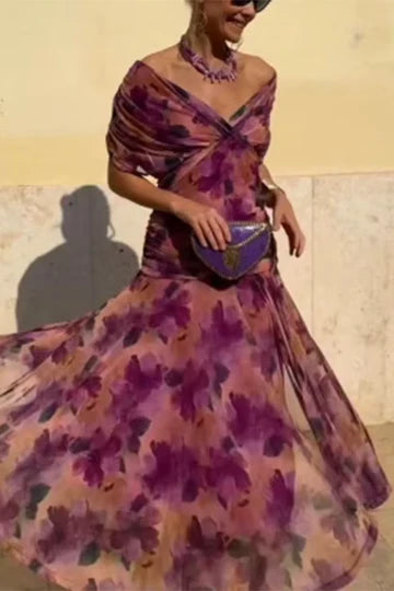 Luisa - Vestido Largo Maxi con Escote en V