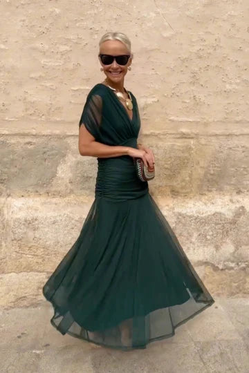 Luisa - Vestido Largo Maxi con Escote en V