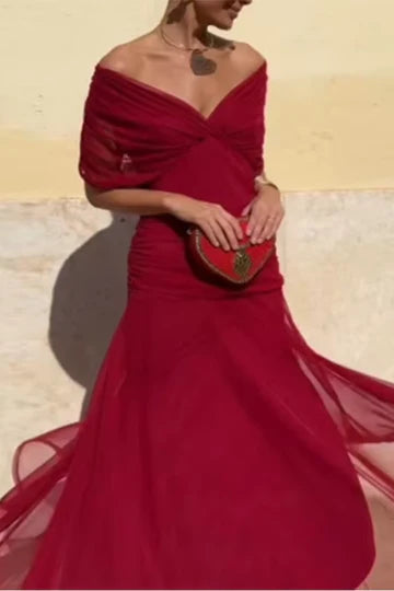 Luisa - Vestido Largo Maxi con Escote en V