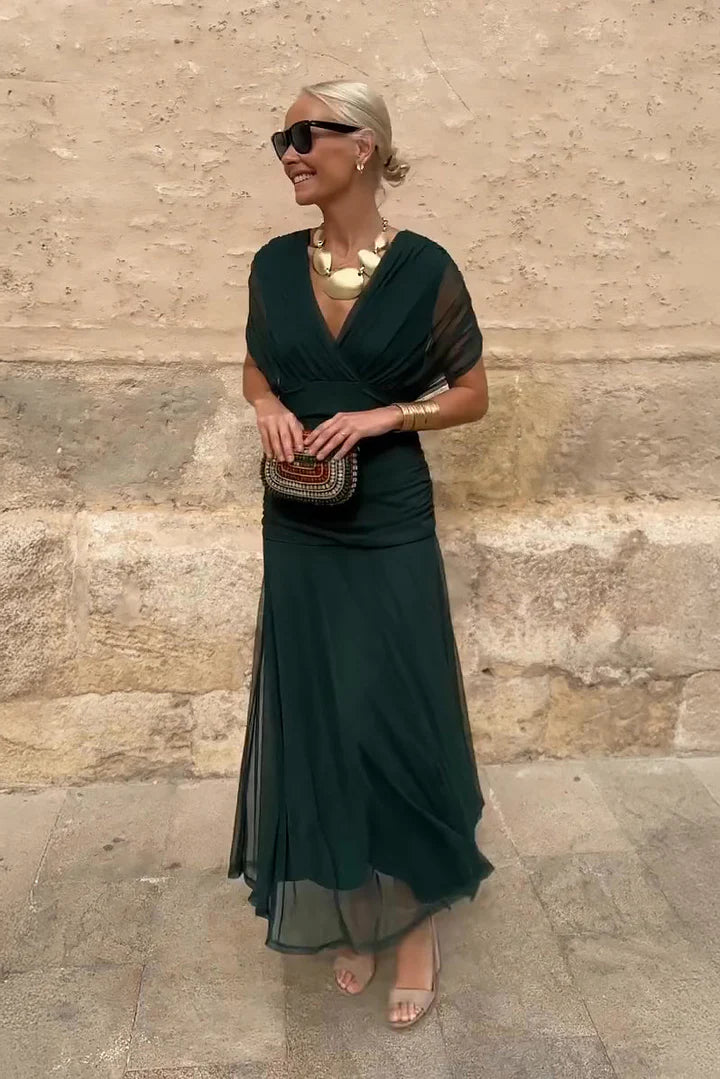 Luisa - Vestido Largo Maxi con Escote en V
