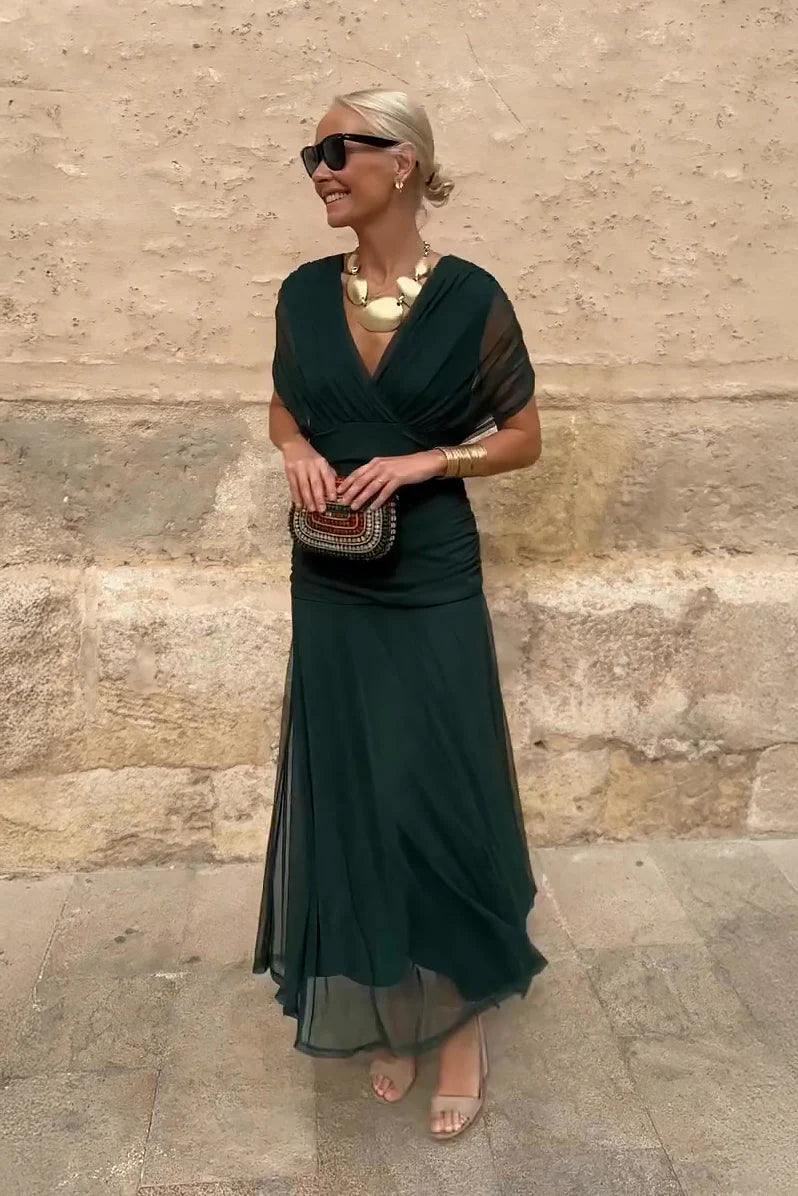 Luisa - Vestido Largo Maxi con Escote en V