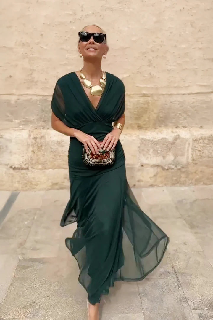 Luisa - Vestido Largo Maxi con Escote en V