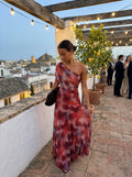 Carla - Vestido Maxi Off-Shoulder con Drapeado