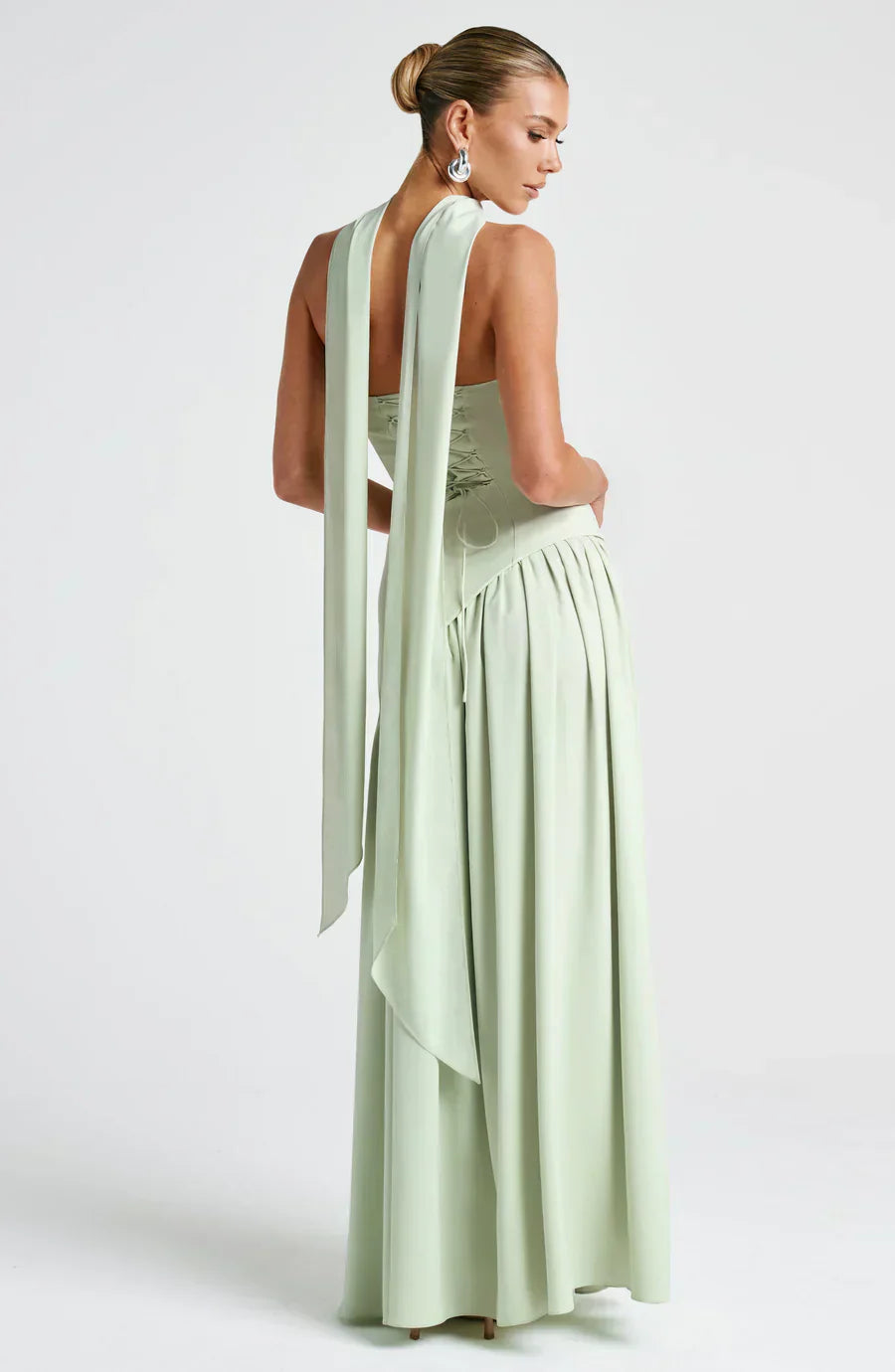Zadie - Vestido Maxi Floral con Escote Halter