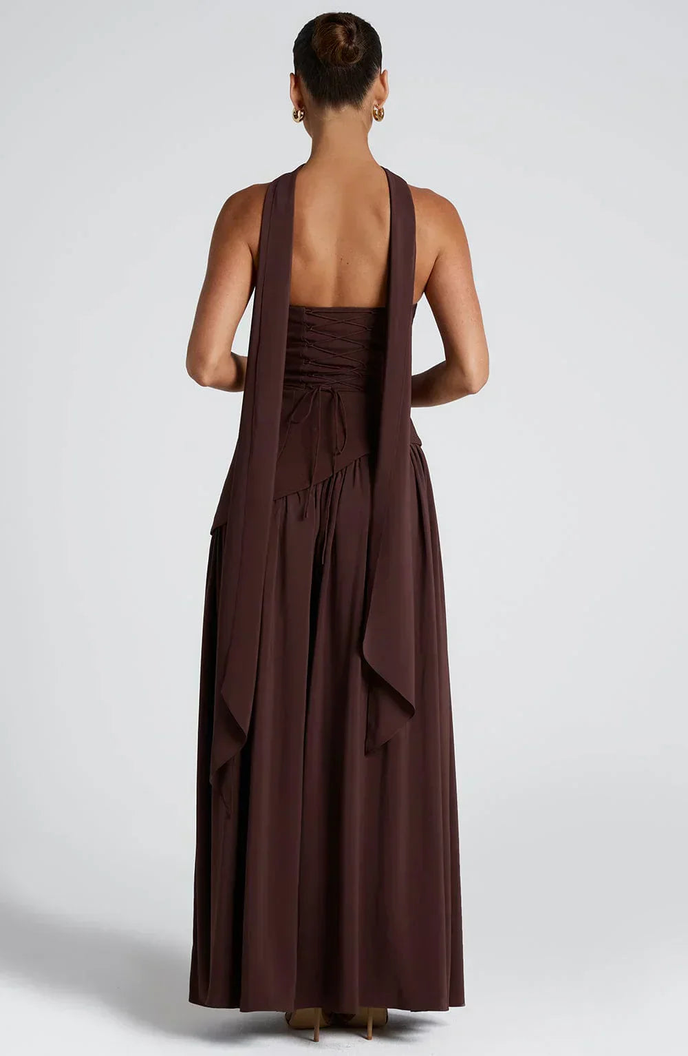 Zadie - Vestido Maxi Floral con Escote Halter